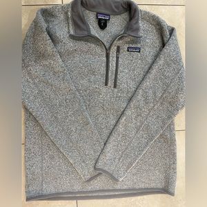 Patagonia men’s 1/4 zip pullover sweater size large